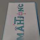 My Mahjong Trove 160 Deep Blue Engraved American Mahjong Game Set with Carrying Bag and Accessories, 1.2’’ Mahjong Tile Set