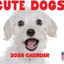 Cute Dogs Calendar 2026 Monthly Wall Calender 12 Month | American Made In The USA