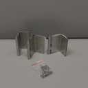 KOLET Offset Door Hinges, 3.5 Inches Expandable Door Hinges, 1/4" Radius Corner Ball Bearing Hinges, 2 Inches Widen Doorway, Smooth and Easy Installation, Brushed Nickel, 3 Packs