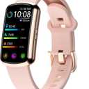 Health Fitness Tracker with 24/7 Heart Rate, Smart Watch with Blood Pressure and Blood Oxygen Monitor, Bulit-in 120+ Sport Mode, Sleep Tracking Waterproof Activity Tracker for Women Men (Deep Pink)