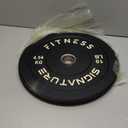 Fitvids 2" Olympic Bumper Plate Weight Plates with Steel Hub, 10LB, Pair, Black, Updated