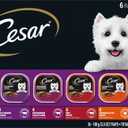 Cesar Wet Dog Food Classic Loaf in Sauce Grilled Chicken, Filet Mignon, Porterhouse Steak, Beef, Chicken & Liver and Turkey Variety Pack 3.5 oz. Easy Peel Trays (36 Count, Pack of 1) (EXP 07/16/28)