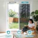 Haton Window Privacy Film One Way Window Tint for Home, Sun UV Blocking Heat Control Reflective Mirror Film, No Glue Static Cling See Out Not in Glass Door Covering, Black Silver, 29.5" x 78.7"
