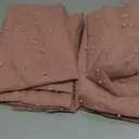 Set of 6 Pearl Valentine's Day Table Runner 29 x 120 Inch Dusty Pink Boho Rustic Tulle Fabric Lace Table Runners for Bridal Shower Birthday Party Wedding Arch Dessert Table Decor(Dusty Pink)