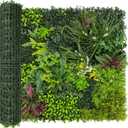 Artificial Plant Wall Boxwood Roll: 40"x120" UV Resistant Green Leaves Faux for Interior Backdrop,Garden and Indoor Outdoor Wall&Fence Covering Privacy, Party Wall Fence Decor