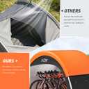 Upgraded Bike Tent with Rain Cover, Portable Outdoor Storage Shed for 4-5 Bikes, 210D Oxford Fabric PU4000 Waterproof, Bike Shed/Bike Cover for Motorcycles, Garden Tools, Lawn Mower