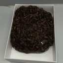 HUA Kinky Curly Short Wigs for Black Women Human Hair Chocolate Brown Mix Medium Auburn Curly Human Hair Wigs for Black Women Glueless 4/30 Color Short Wigs for Women (8 Inch)