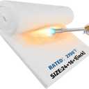 Nelyrho 24"x16"x1" Ceramic Fiber Insulation Blanket, Fireproof & Heat Resistant Up to 2700F, Ideal for Wood Stove Baffle, Fireplaces, Kilns, Forges, Pizza Ovens and More