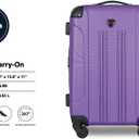 Travelers Club Chicago Hardside Expandable Spinner Luggage, Purple, 22" Carry-On