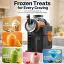 SYINTAO Slushie Machine No Ice Needed, 2-in-1 Frozen Drink & Soft Serve Ice Cream Maker, Self-Chilling Slushy Maker with 5 Presets, LED Display & Auto Clean for Home & Party (Black)