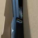 QUIENKITCH 6FT Pop Up Christmas Tree - Snowflake Tinsel Christmas Tree with Star Topper | Collapsible Tall Skinny Pencil Tree Xmas Decoration for Holiday Home Office Party