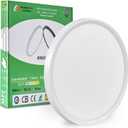 15.8 Inch LED Flush Mount Ceiling Light, 32W, 3480LM, 3000K/4000K/6000K CCT Selectable, Round Flat Panel Light Fits for Hallway, Kitchen, Bedroom, Laundry Room (White)