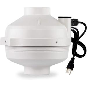 PF-100 | Radon Mitigation Fan 4" 190CFM | Waterproof Duct Fan (Indoor/Outdoor)