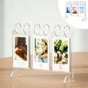 WINKINE Instax Mini Frames, Polaroid Frame for Photos, 2x3 Instant Photo Album with 26 Pockets Fit 52 Photo Display, Desktop Mini Picture Frame, Fujifilm Instax Mini Film Frame,Polaroid Photo Frame