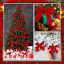 6 Yards Velvet Wrapping Ribbon, 2 Roll Wedding Silk Frayed Handmade Velvet Ribbon for Wrapping Wedding Bouquet Invitation Cards Handmade Crafts Bouquet Gift Wreaths Decor (Red, 2 Inch)