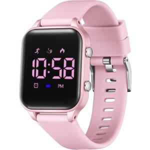 L LAVAREDO Kids Digital Watches for Boys Girls,Waterproof Sport Watch with Pedometer Stopwatch Vibration Alarm for Ages 5-13,No App Fitness Tracker Watch for Kids Teens Birthday Christmas Gifts