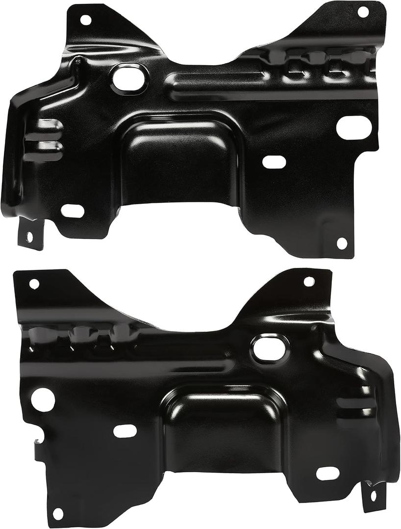 ALMULOO Front Bumper Brackets Set Mounting Compatible with 2009-2014 Ford F-150 F150 Support Brackets Replacement for 9L3Z17B984A FO1067180 9L3Z17B985A FO1066180 Steel Left and Right