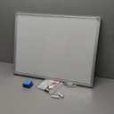 Calendar Whiteboard for Wall, 24" x 18" Double Sided Monthly Dry Erase Board Calendar for Office, Home, School, Hanging Cork Board White Board Combo, Portable Magnetic Dry Erase Planner Board