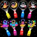 28 Pack Space LED Finger Lights,Valentines Day Gifts for Kid with Valentine Cards Exchange Gifts School Classroom Prizes Valentines Day Gifts for Kids Boy Girl Valentine Party Favors