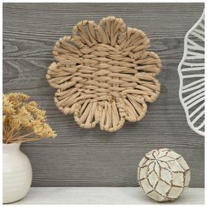 Flower Woven Dish 10" 2 pcs