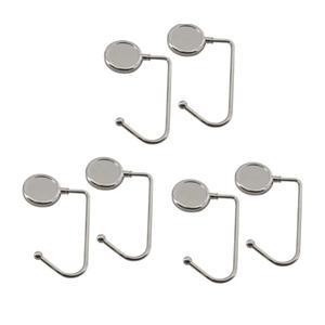 Anti-Slip Bag Hangers 6 Pack Purse Hooks for Table Handbag Holders Elegant Bag Hangers 30mm Diameter