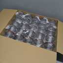 Clear Plastic Jars with Airtight Lids, 25 Pack of Brown and 25 Pack of Black Plastic Mason Jars with Lids, Refillable Storage Slime Containers & Small Spice Jar for Kitchen Organization