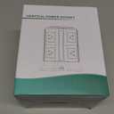 NVEESHOX Surge Protector Power Strip Tower, 10 Feet Ultra Flat Extension Cord with 12 AC Outlets 5 USB Ports(2 Type C), Desktop Charging Station, Flat Plug Outlet Extender for Home Office Dorm (6.5 FT, White-Pink+4USB+6.5FT)