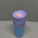 Owala SmoothSip Slider Insulated Stainless Steel Coffee Tumbler, Reusable Iced Coffee Cup, Hot Coffee Travel Mug, BPA Free 20 oz, In Bloom