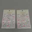 2Pcs Summer Nail Stickers for Nails Art,Extra Shiny 5D Shell Starfish Nail Art Stickers Decals Gold Silver Star Jellyfish Self-Adhesive Design Summer Beach Nail Supplies for Women Manicure Accessories