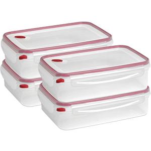 Sterilite 4 Pack Food Storage Container, Ultra-Seal Airtight Snapware with Lids, 16 Cup
