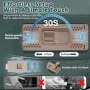 Sleeping Pad for Camping, Self Inflating Camping Pad with Pillow, 3.14" Compact Thick Memory Foam Camping Mattress Pad, Travel Portable Camp Sleeping Mat with Built in Pump (Green)