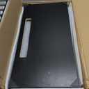 Enayplon Small Standing Desk with Wheels, Mobile Stand Up Desk, Portable Standing Table on Wheels for Walking Pad, Rolling Computer Desk Adjustable Height, Tall Table (Black)