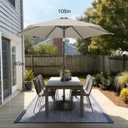 9ft Outdoor Patio Umbrella - Table Umbrella Waterprool UV Protection, Sombrillas de Patio with Push Button Tilt, Sun Umbrella for Pool, Porch, Garden, Deck, Backyard (Taupe)