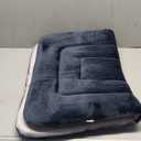 JoicyCo Dog Bed Soft Dog Crate Bed Pad Mat, 36 in Non Slip Bottom Washable Beds for Medium and Large Dogs, Pet Bed Mattress Kennel Pad, Dark Gray (36.0"L x 23.0"W x 1.2"Th)