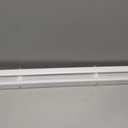 CHICOLOGY Cordless Mini Blinds for Indoor Windows, 49" W x 48" H, White Vinyl 1" Slats with Tilt Wand, Light Filtering to Room Darkening, Moisture-Resistant, Child-Safe, Screw-Mount Installation