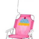 PLULON Kids Beach Chair with Umbrella Folding Lawn and Camping Chair with Summer Shade for Beach, Pool, Travel and Outdoor (for 1-5 Years Old)