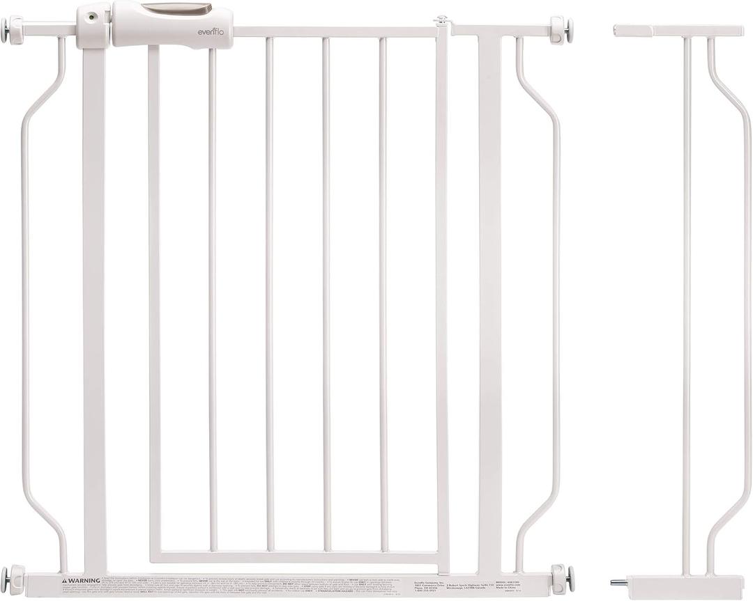 Evenflo Easy Walk-Thru Pressure-Mounted Gate, White