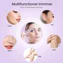 Ear and Nose Hair Trimmer for Women, 2026 Professional Painless 2 in 1 USB Rechargeable Eyebrow & Facial Hair Trimmer, Precision Tool with Powerful Motor and Dual-Edge Blades, IPX7 Waterproof