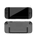 Dockable Protective Case Compatible with Switch 2 2025, Transparent PC Case with Tempered Glass Screen Protector Film, Shockproof, Scratch-Resistant, Easy to Install, Accessories for Switch 2