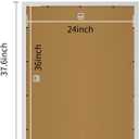 QDSSDECO 24x36 Poster Frame White Wood Frame with Plexiglass Horizontal and Vertical Formats Hanging on the Wall Display Picture, Set of 2, 24"x36"2pk