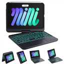 GreenLaw Keyboard Case for iPad mini 7 A17 Pro(2024) & Mini 6 (2021) 8.3", 360 Rotate Case for iPad mini 7th/6th Generation, Touchpad Keyboard with 7 Color Backlit, Type-C Rechargeable, Black