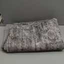 Rugxara 4x6 Rug for Living Room Bedroom, Grey Washable Throw Rugs, Vintage Retro Boho Area Rugs, Non Slip & Low Pile Accent Carpet for Indoor Dining Room, Kids Room and Office(Taupe/Grey 4x6ft)