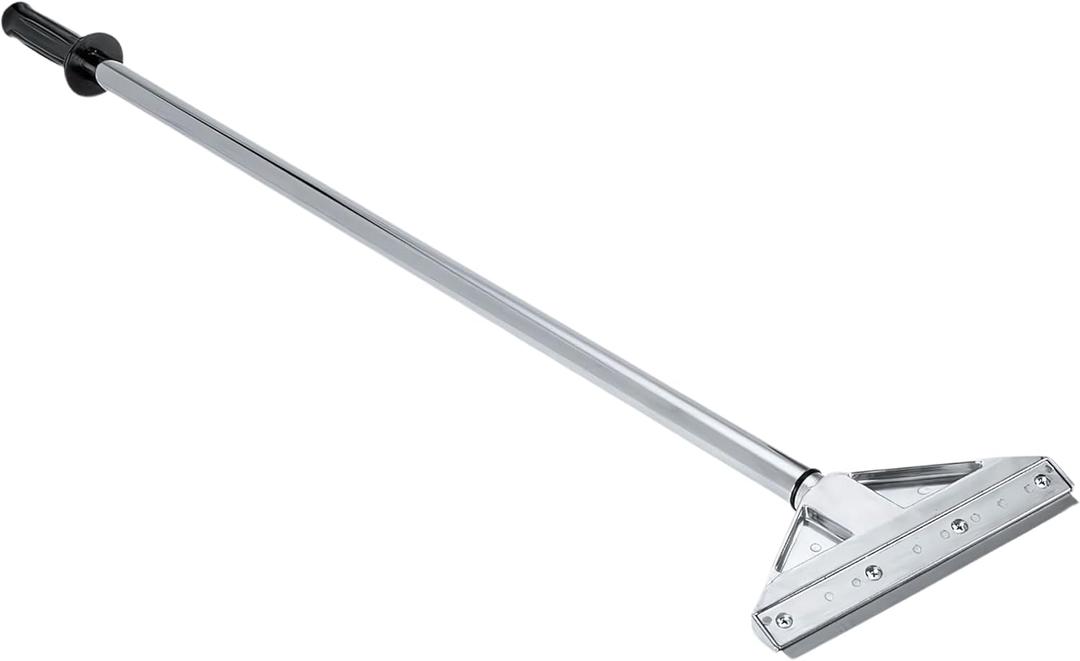 Razor Blade Scraper Tool with 8 Inch Aluminum Blade - Floor Scraper Tool with 3" to 6" Telescoping Handle Comfortable Cushion Grip by KP Operating Supply (Pack of 1)