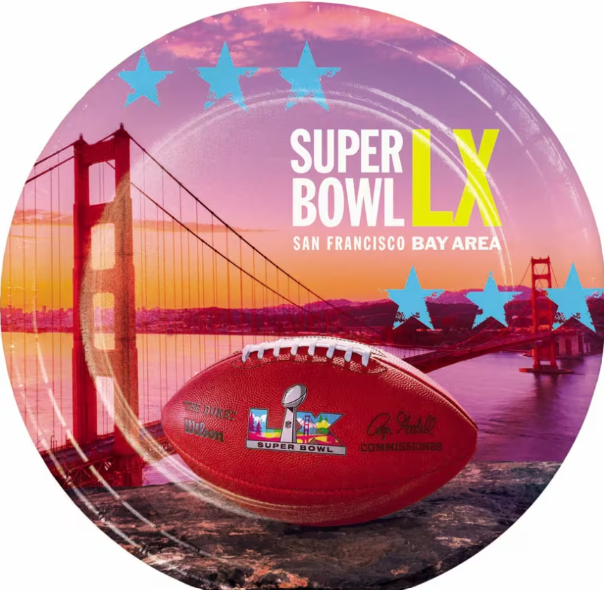 Super bowl LX San Francisco Bay area table napkins, Pack of 3