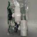 FANOVO 1 inch PVC Ball Valve, 2pcs Slip PVC Shut Off Water Valves with Double Socket Full Flow Port, Schedule 40 Plastic Control Valve, Using for CommercialSwimming Pool, Irrigation System