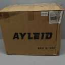 Ayleid Retractable Garden Hose Reel,1/2 in x 100 ft Wall Mounted Hose Reel, with 9- Function Sprayer Nozzle, Any Length Lock/Slow Return System/Wall Mounted/180Swivel Bracket (Gray)