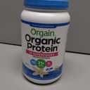 Orgain Organic Vegan Protein + 50 Superfoods Powder, Vanilla Bean - 21g Plant Based Protein, 8g Prebiotic Fiber, No Lactose Ingredients, Gluten Free, No Added Sugar, Non-GMO, 2.02 lb