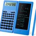 Scientific Calculators for Students, Blue Math Calculator with Notepad,10-Digit Large Screen, Classroom Must Haves for Middle High School Supplies & College Blue