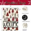 Christmas Tree Garden Flag 12x18 Inch Double Sided Outside, Welcome Winter Xmas Holiday Outdoor Seasonal Yard Decoration