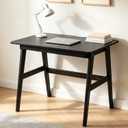 Nnewvante 31.5" Small Computer Desk with Drawer, Black